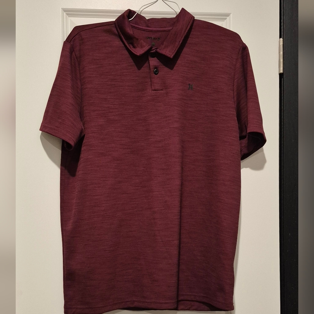 Men's Maroon Polo Shirt Hurley LG